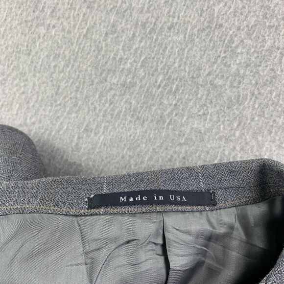 Burberry London Blazer Coat Mens 40 Long T Model Bond Street Silk Wool Blend - Picture 13 of 16